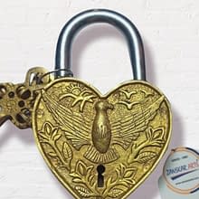 Antique Pad Lock | Brass Lock | Handmade